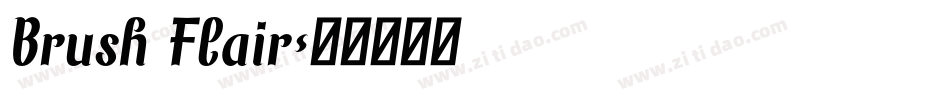 Brush Flair字体转换